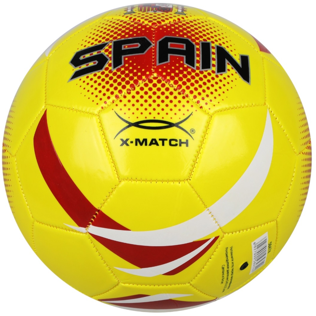 Мяч футбольный X-Match, 1 слой PVC 1,6 мм., Испания 56474