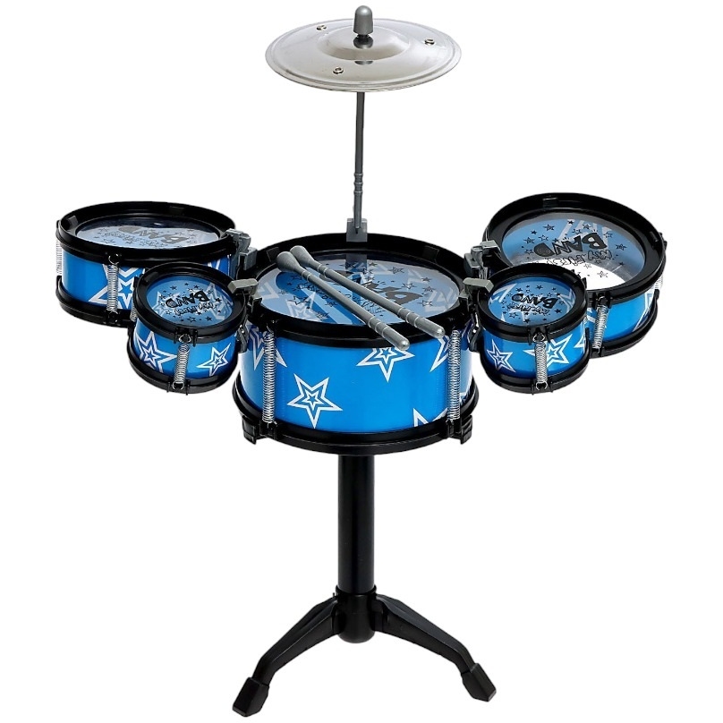 Барабанная установка "Звезда" , 5 барабанов, 2 палочки, 1 тарелка  9724411
