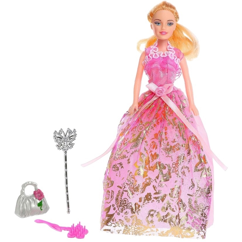 Кукла "Ника" в нарядном платье (3 предмета, 28 см)