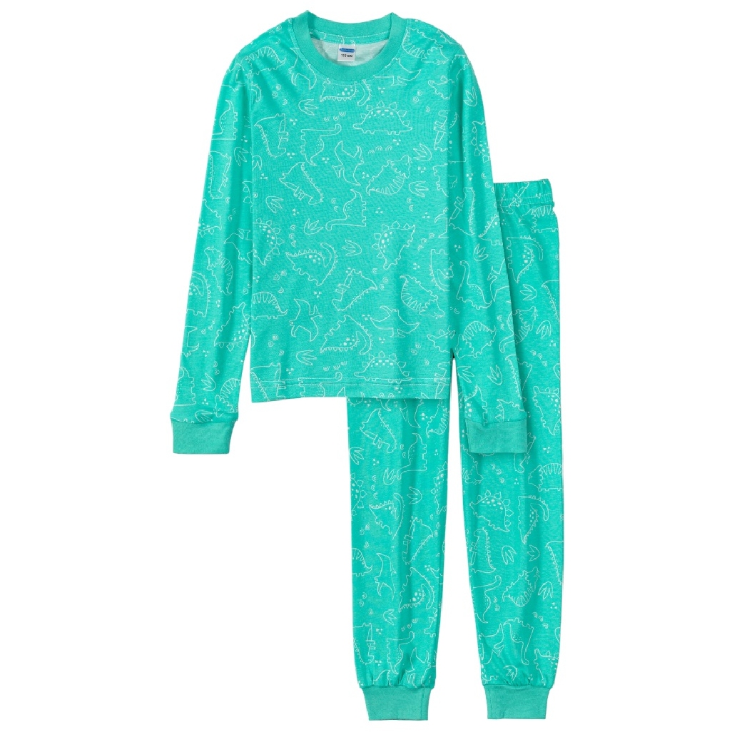 Пижама д/м 98 Tiny Динозавры джемпер +брюки зеленый SM828