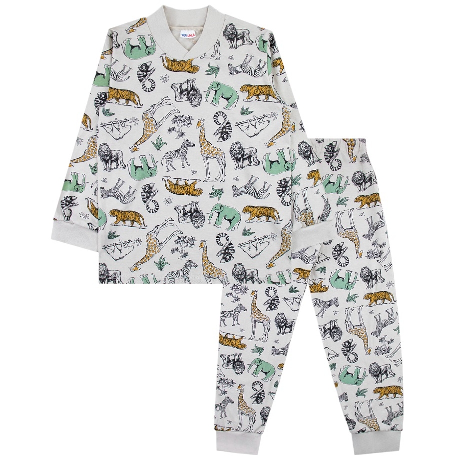 Пижама 104-110 Африка джемпер +брюки серый 0032101101
