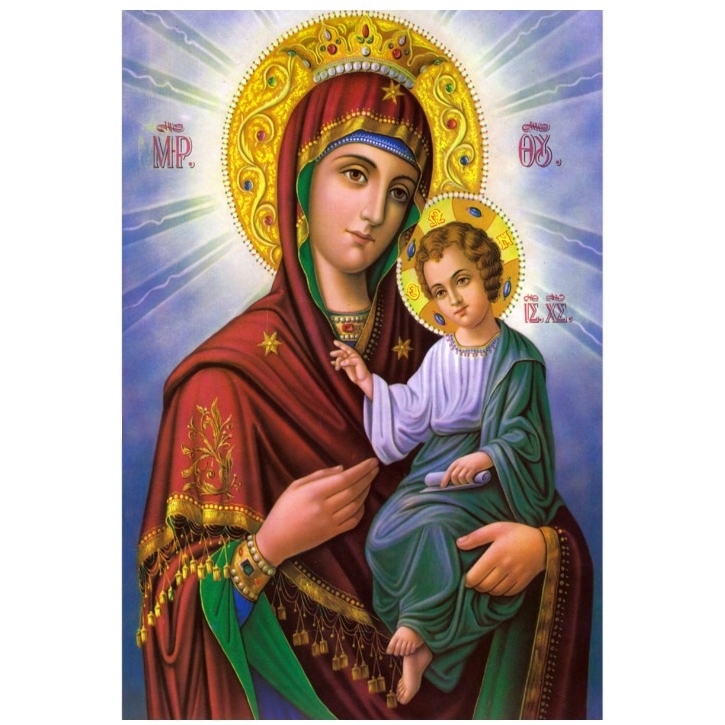 Картина по номерам "Икона Божией Матери №2" (40х50 см)