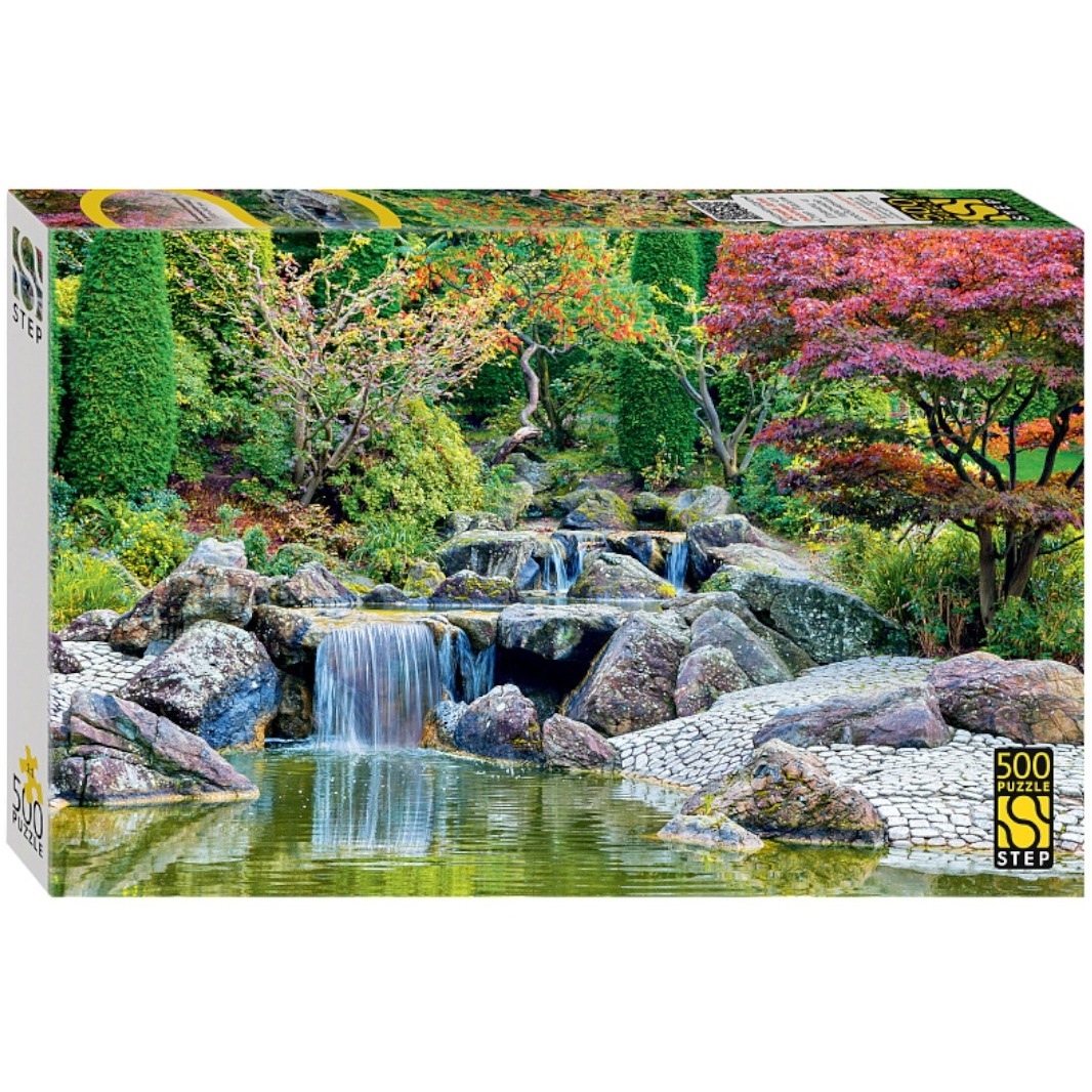 Мозаика "puzzle" 500 "Каскадный водопад в японском саду" 91000