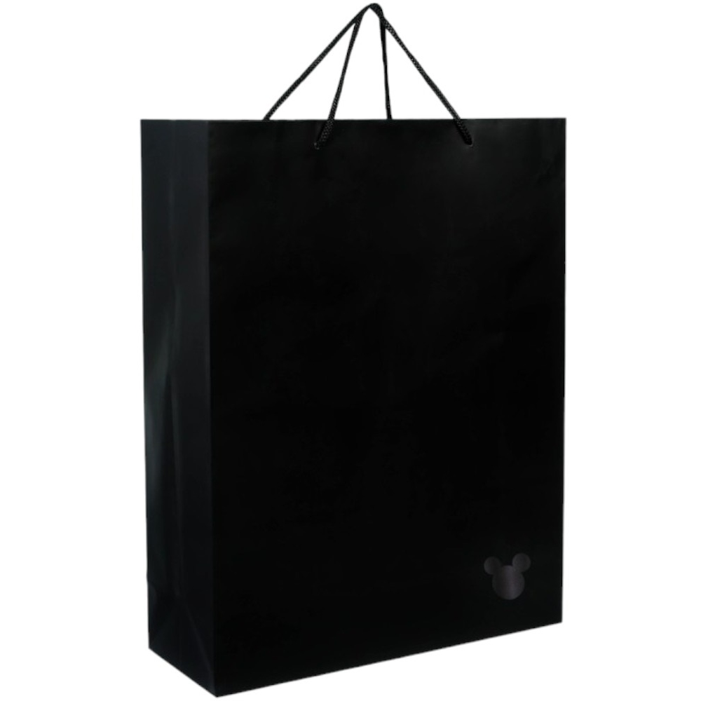Пакет ламинированный вертикальный, чёрный, Микки Маус, 31х40х11,5 см 9286132 9286132
