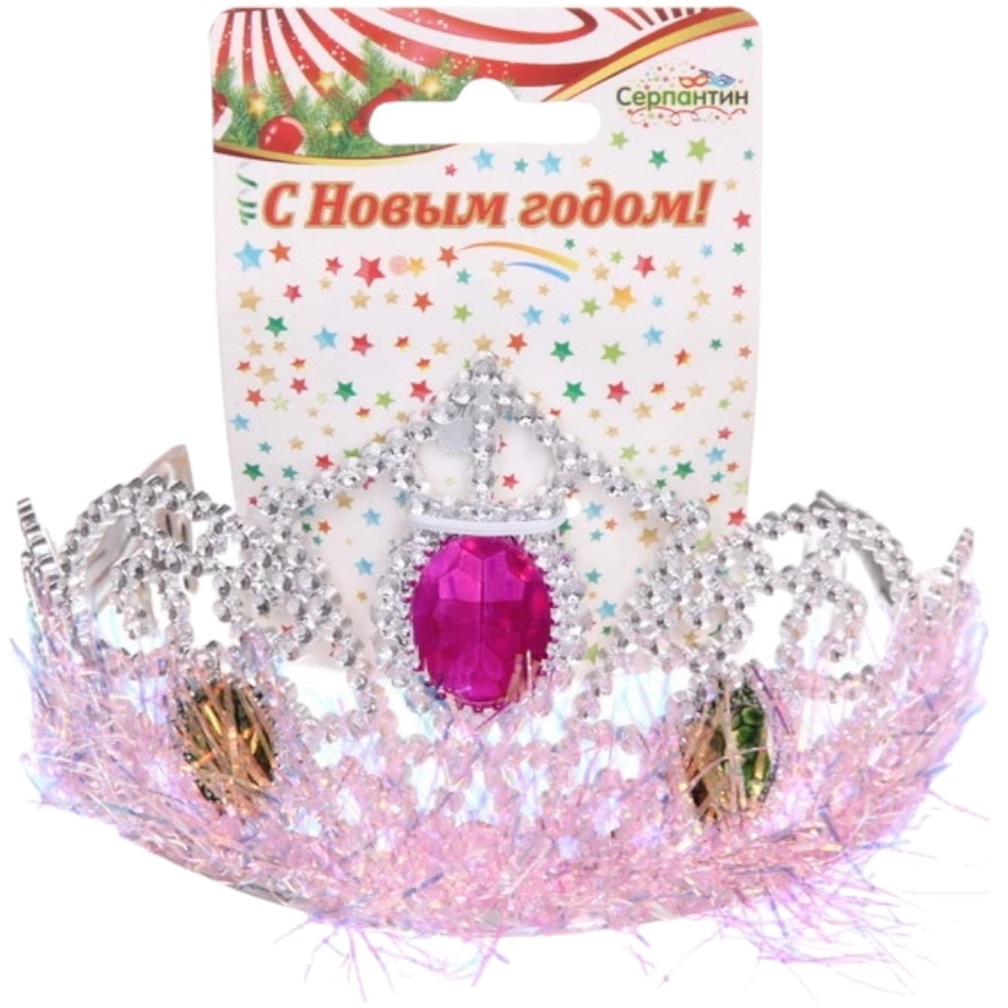 Корона карнавальная "Блеск", цвета в ассортименте 914-030