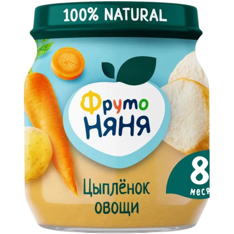 Фрутоняня Пюре цыпленок/рис/овощи 100гр УТ-00034610