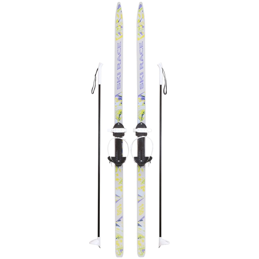Лыжи подростковые Ski Race с палками, 150/110 см, размер 28-36 339712-00
