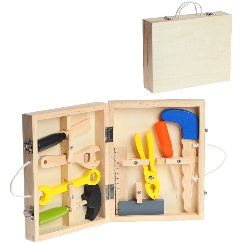 Набор инструментов "Плотник" в чемодане (дерево, 23х19х6 см)