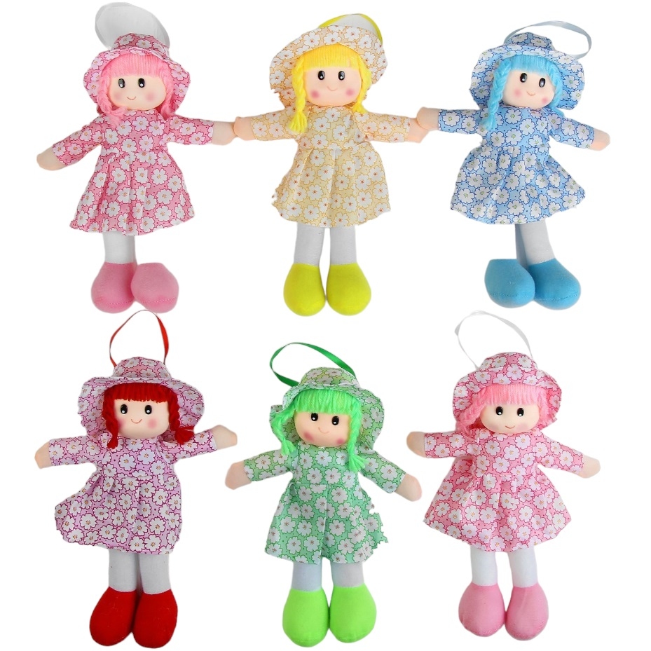 Мягкая игрушка кукла в шляпке и платьишке, цвета МИКС 1016981 1016981