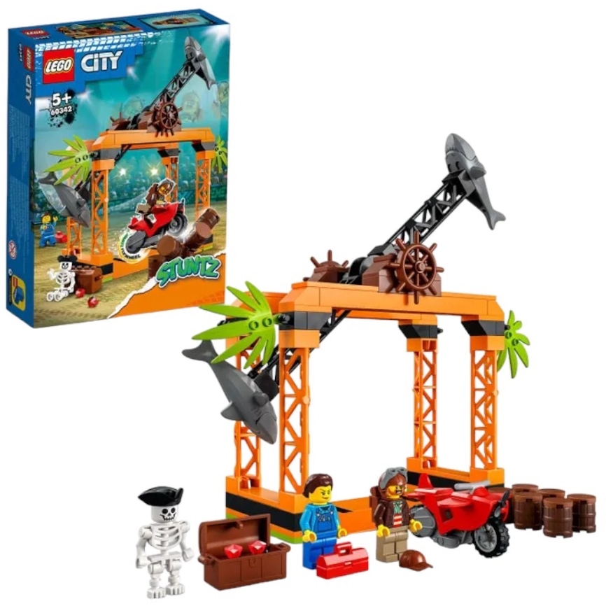 Конструктор LEGO City Трюковое испытание Нападение акулы 60342