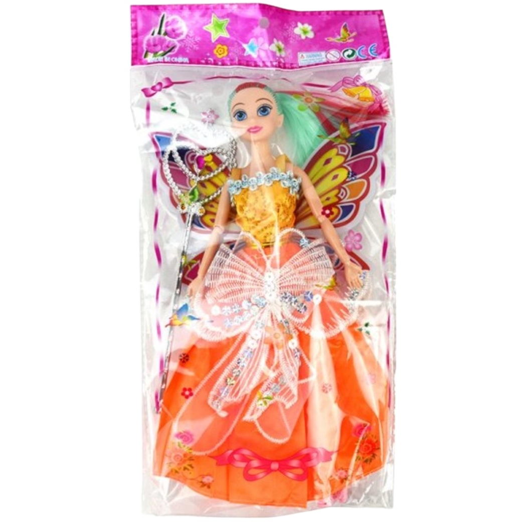 Кукла "Фея" с крыльями (волшебная палочка, шарнирная, 29 см)
