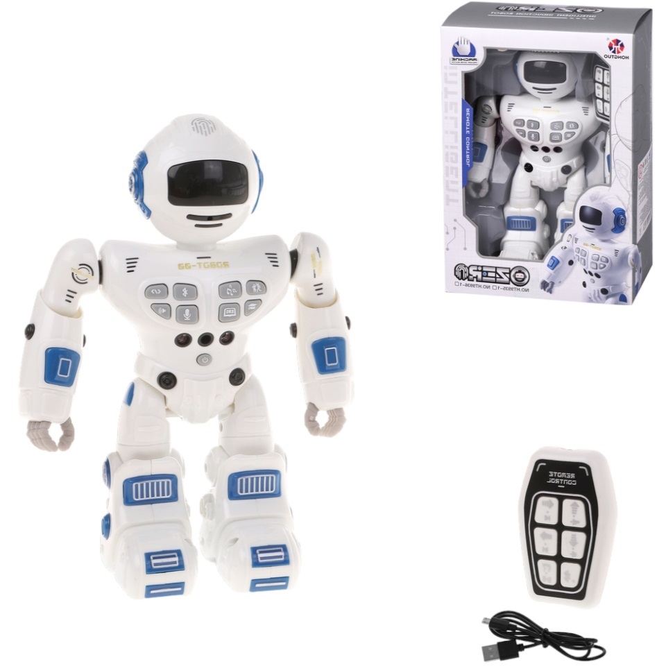 Робот, ИК управление, в комплекте: встроенный аккумулятор, USB шнур, тестовые элементы питания LR1130*2шт., коробка, в ассортименте 200390830