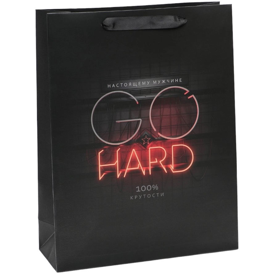 Пакет ламинированный вертикальный «Go hard», L 31 × 40 × 11,5 см  7164782