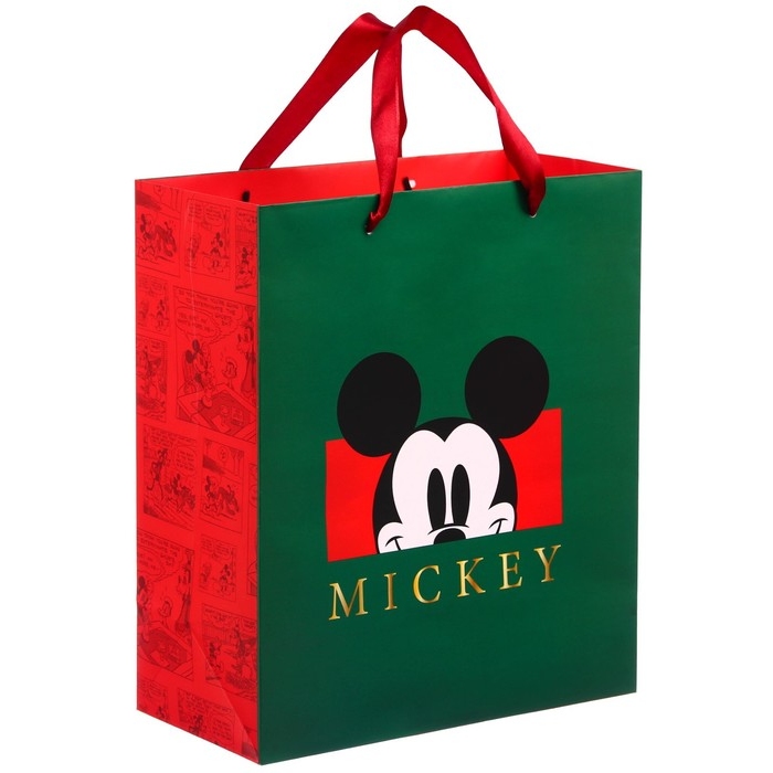 Пакет ламинированный вертикальный, "Mickey" Микки Маус, 23х27х11 см 9286102