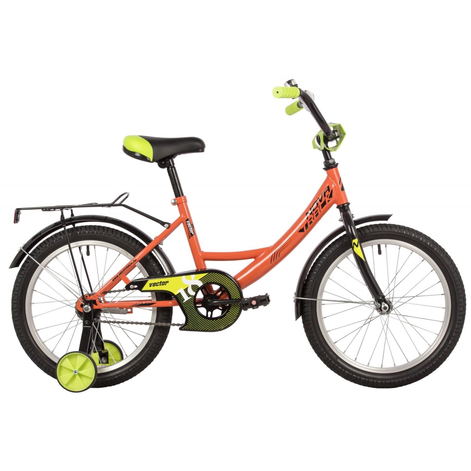 Велосипед 18" Novatrack Vector (оранжевый)