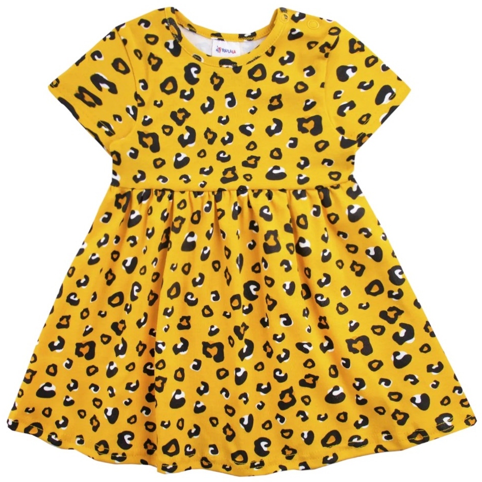 Платье к/р 92-98 Гепардовое желтый 1338200616