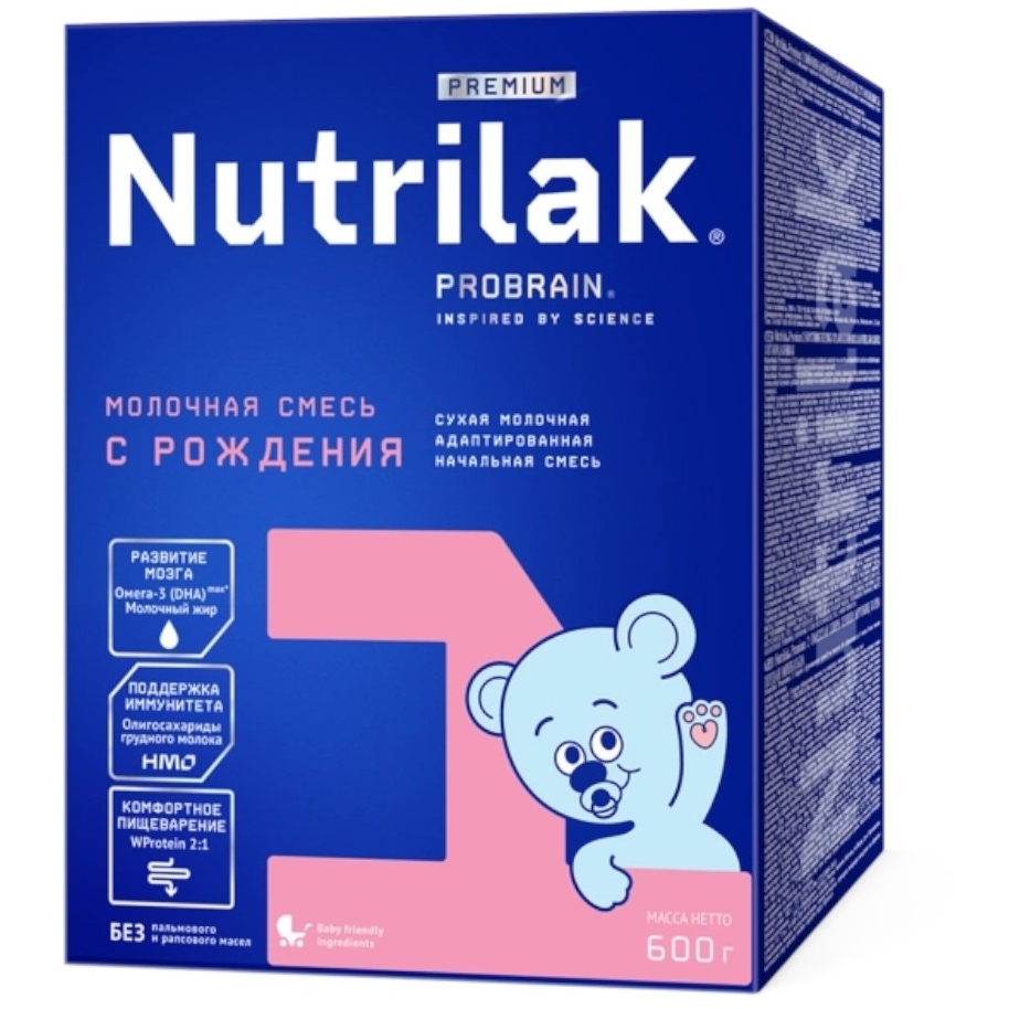 Нутрилак Премиум (Nutrilak Premium) 1 0-6 смесь сухая молочная адаптированная последующая 0,600кг/6/Картон УТ-00049742