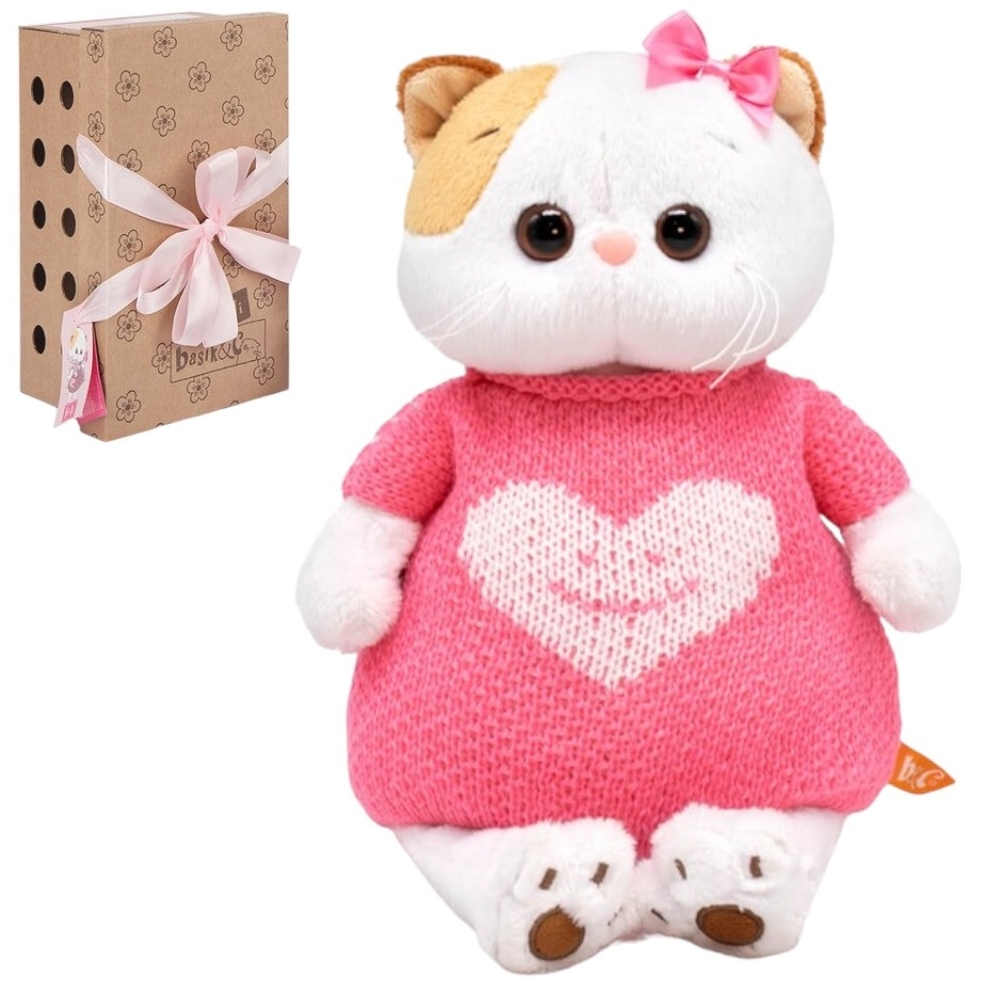 Мягкая игрушка "Ли-Ли в вязаном платье с сердцем", 24 см LK24-136 10344105