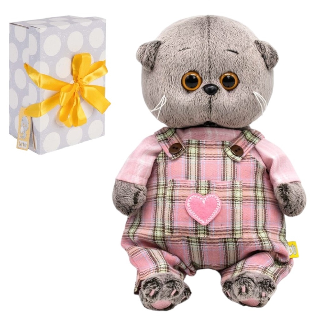 Мягкая игрушка "Басик BABY в комбинезоне с сердечком", 20 см BB-132 10344113