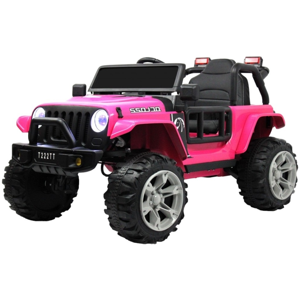 Электромобиль Jeep Wrangler 4WD (розовый) T222TT
