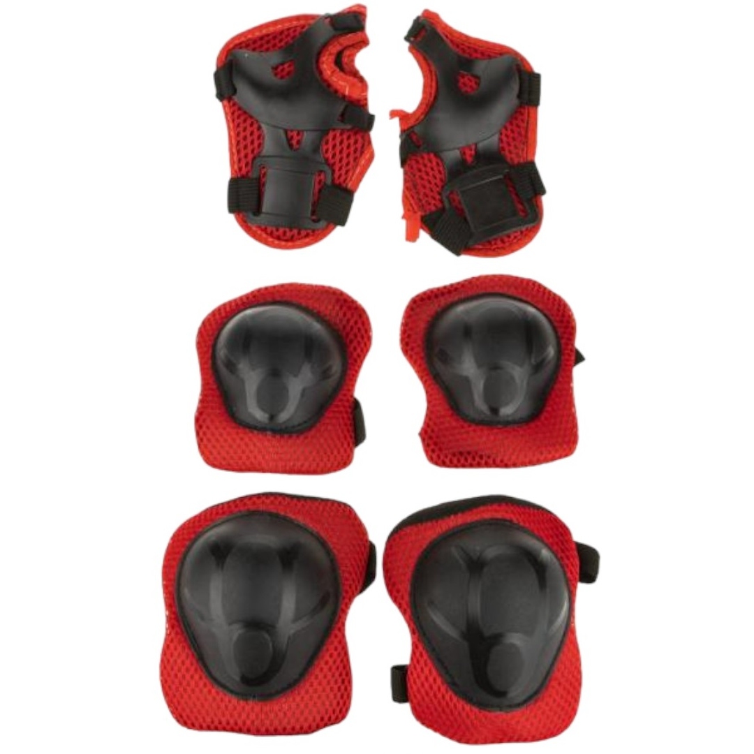 Комплект защиты (наколенники, налокотники, перчатки), красный Т19989