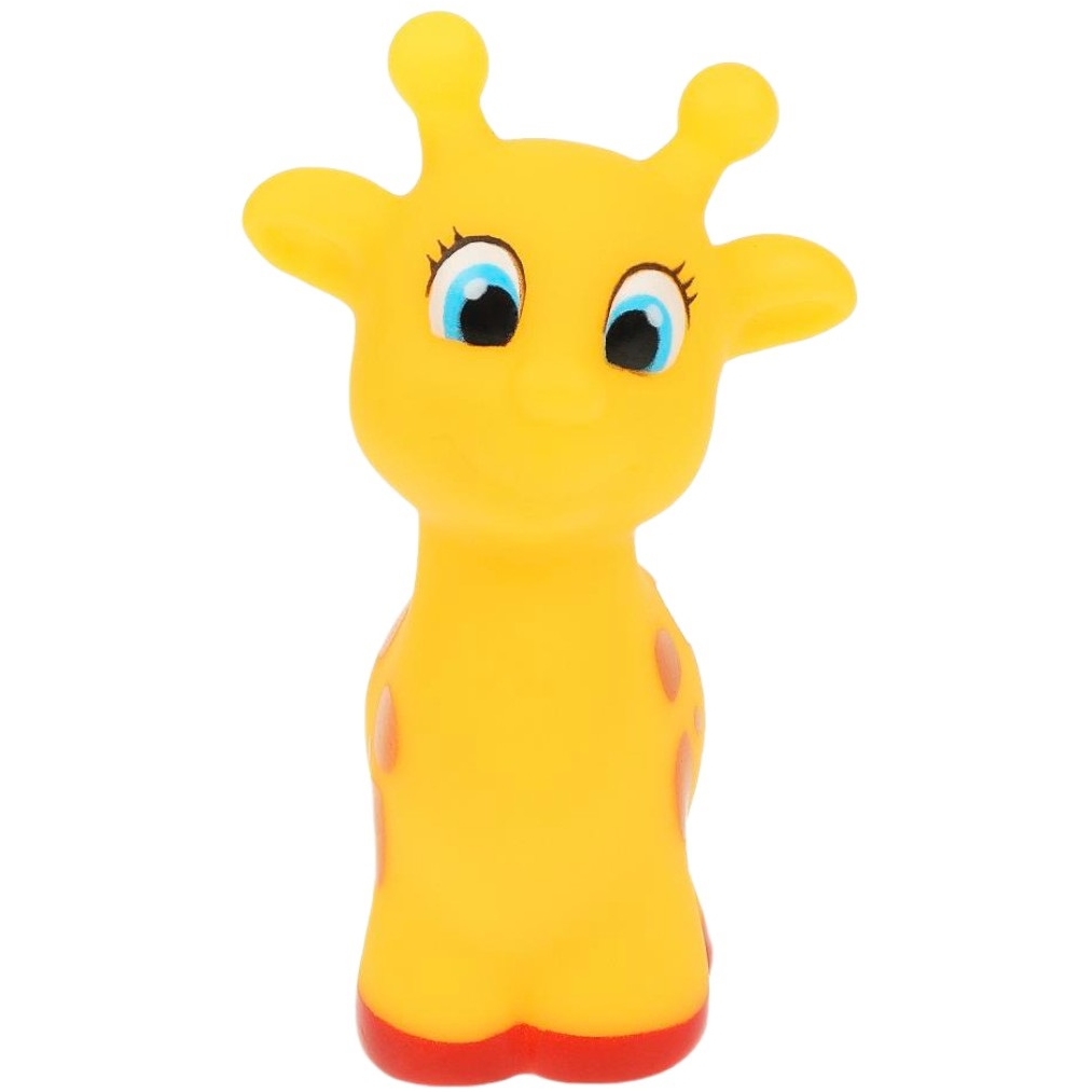 Игрушка для ванны жираф 10 см, в сетке, КАПИТОШКА в кор.2*240шт YF-GIRAFFE