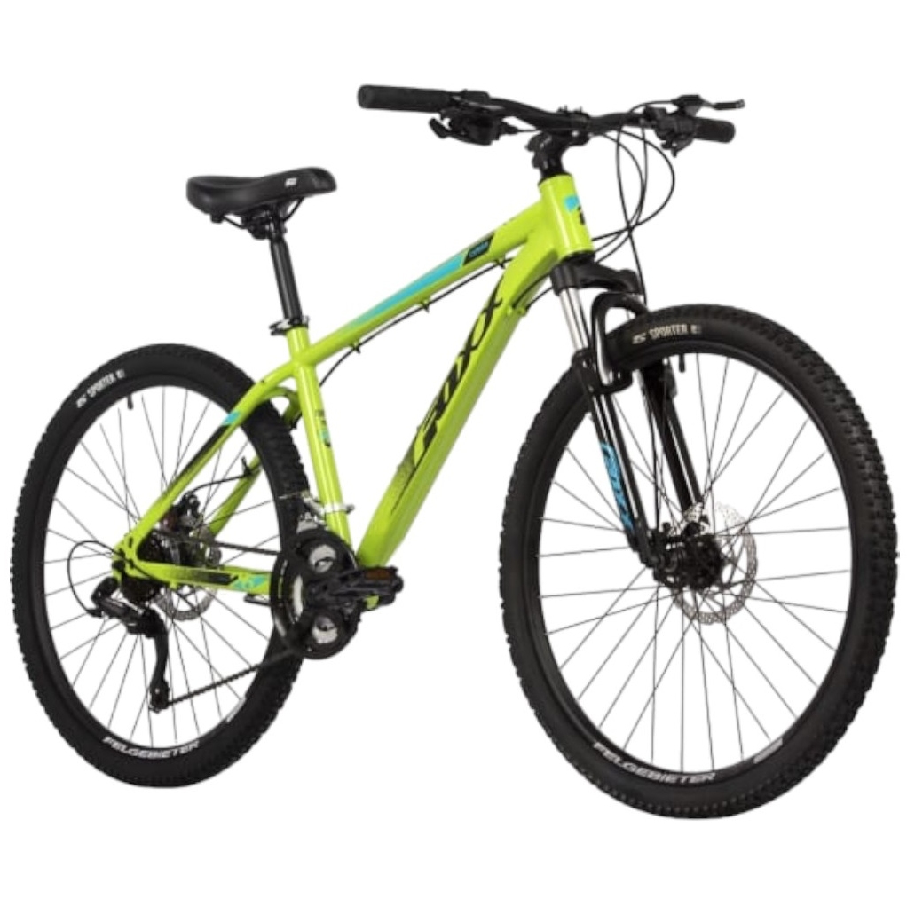 Велосипед FOXX 26" CAIMAN лимонный,сталь, размер 14" 168596