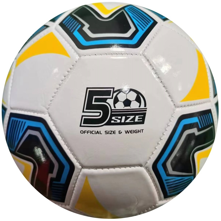 Мяч футбольный, цвет микс, PVC, №5, окружность 68-70см., 280-300гр. (Арт. МБ-2413) МБ-2413