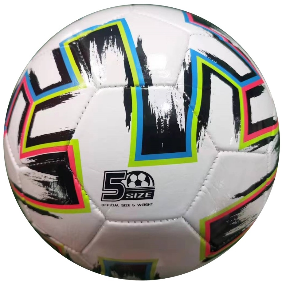 Мяч футбольный, цвет микс, PVC, №5, окружность 68-70см., 280-300гр. (Арт. МБ-2414) МБ-2414