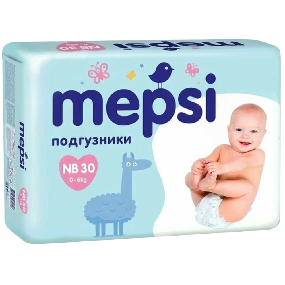 Подгузники MEPSI Comfort, размер NB (0-6 кг), 30 шт. 4640157520165