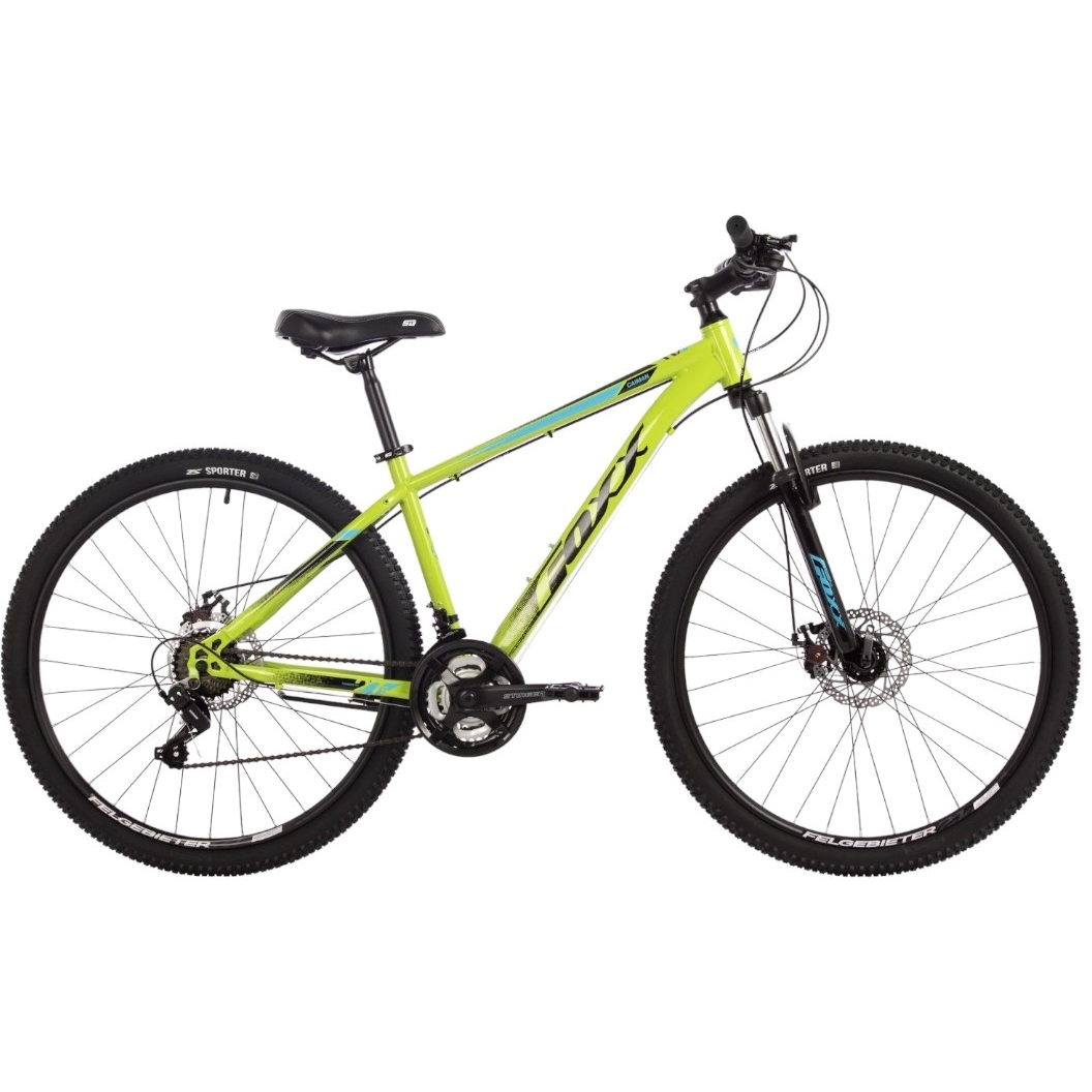 Велосипед FOXX 27.5" CAIMAN лимонный,сталь, размер 16" 27SHD.CAIMAN.16LM4