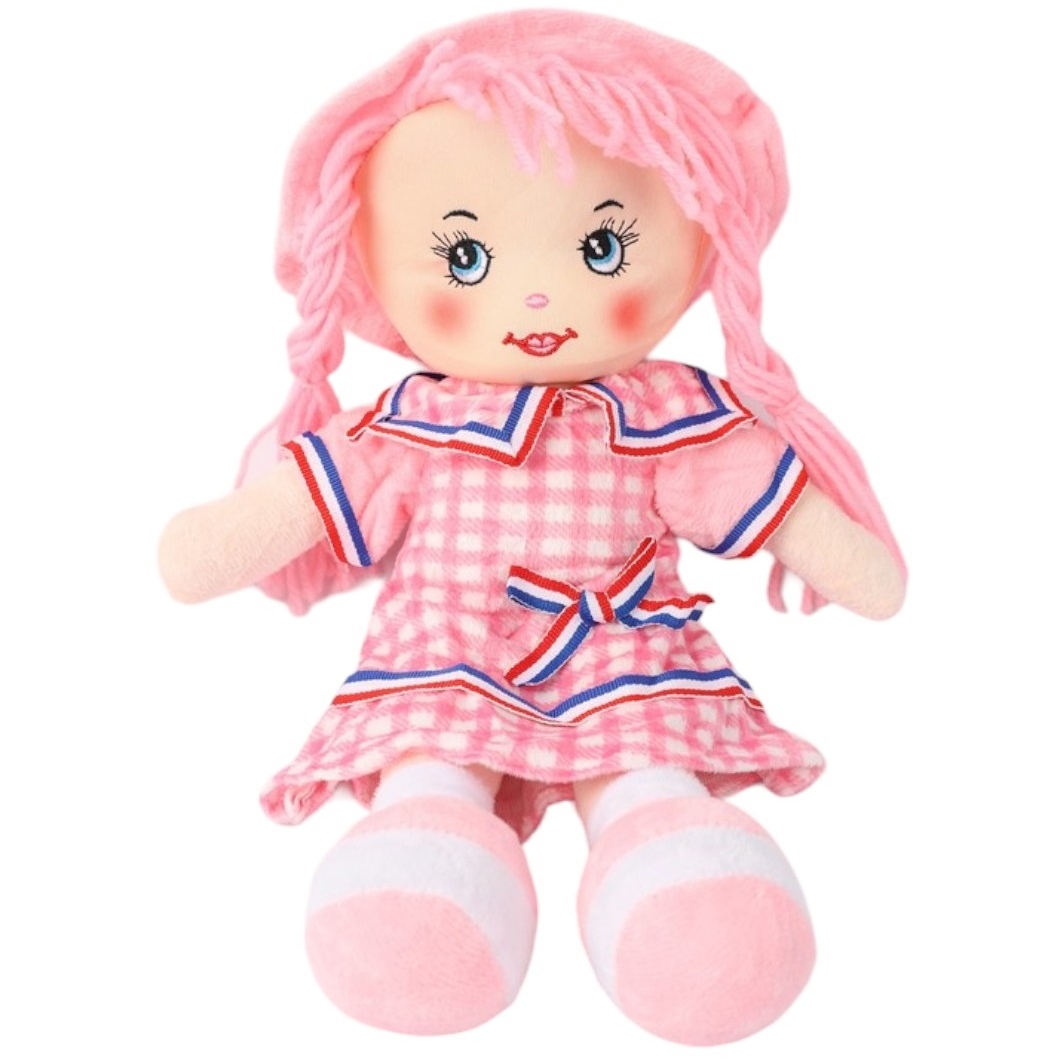 Кукла в клечатом платье № 2 (15x35x9 см.) TTV3-076K n
