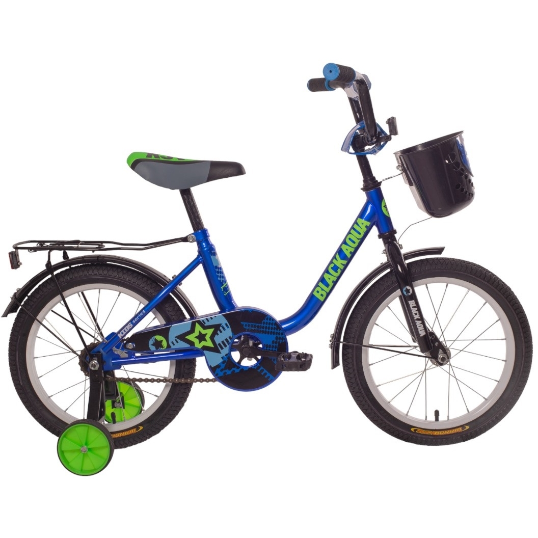 Велосипед BlackAqua 1404 (с корзиной, синий) DK-1404