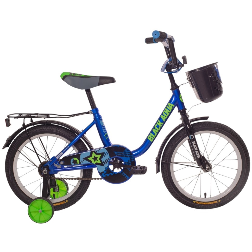 Велосипед BlackAqua 1604 (с корзиной, синий) DK-1604