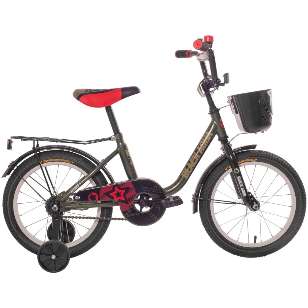 Велосипед BlackAqua 1804 (с корзиной, хаки) DK-1804