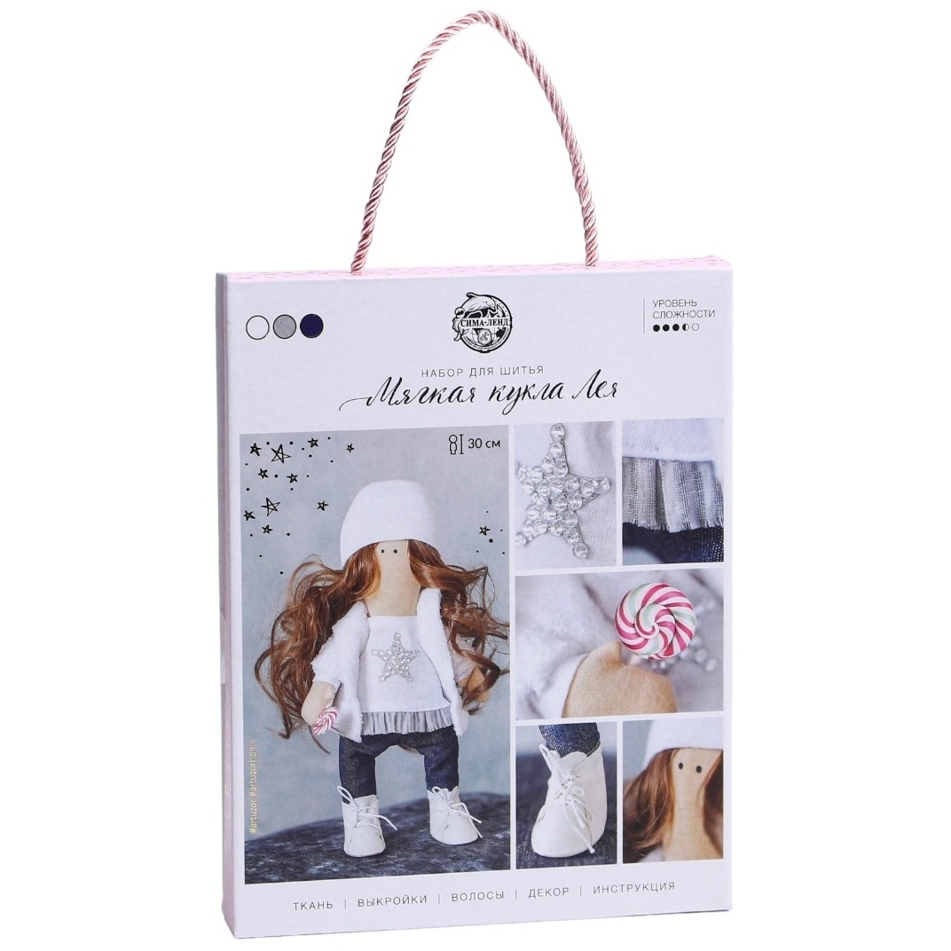 Интерьерная кукла «Лея», набор для шитья, 15,6 × 22.4 × 5.2 см 3299326