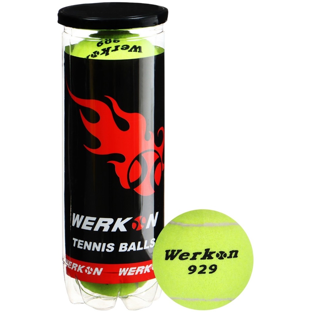 Мяч для большого тенниса WERKON 929 (набор 3 шт) 488594