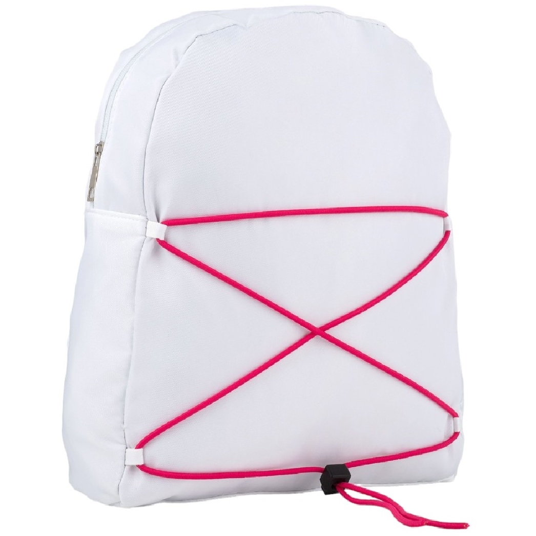 Рюкзак текстильный со шнуровкой, цвет белый ,28*8,5*35 7574262