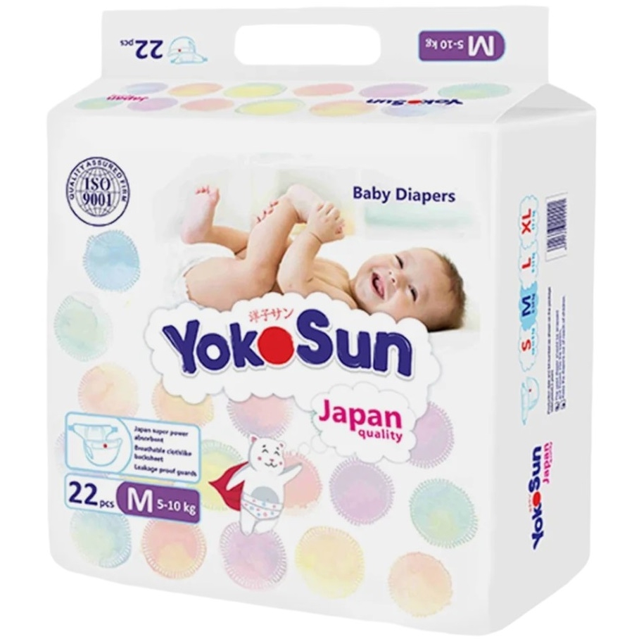 Подгузники YOKOSUN M (5-10 кг) 22 шт