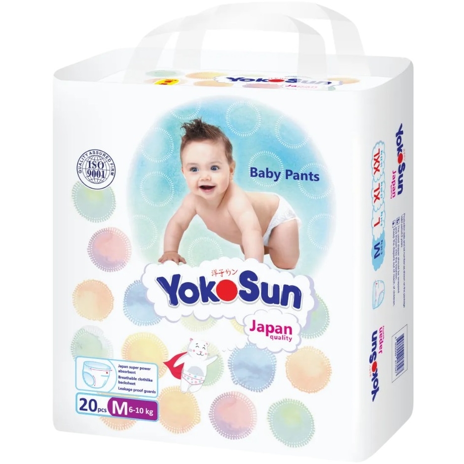 Подгузники-Трусики YOKOSUN M (6-10 кг) 20 шт