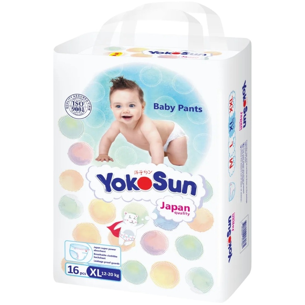 Подгузники-Трусики YOKOSUN XL (12-20 кг) 16 шт