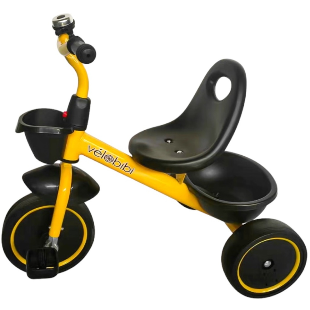 Велосипед трёхколесный ЮПИТЕР (колеса EVA 10"/8") жёлтый (Арт. ВЛ-2577) ВЛ-2577