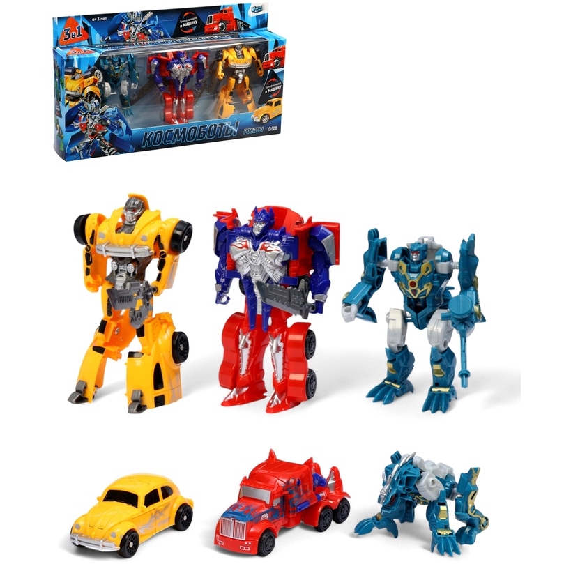 Набор трансформеров "Космоботы", 3 шт. 7789182