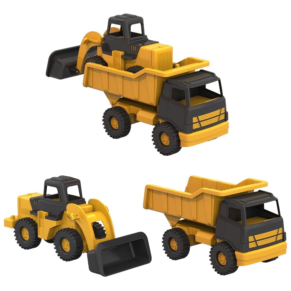 Набор транспортный: строительная техника «Медвежонок» (трактор + грузовик) 480559