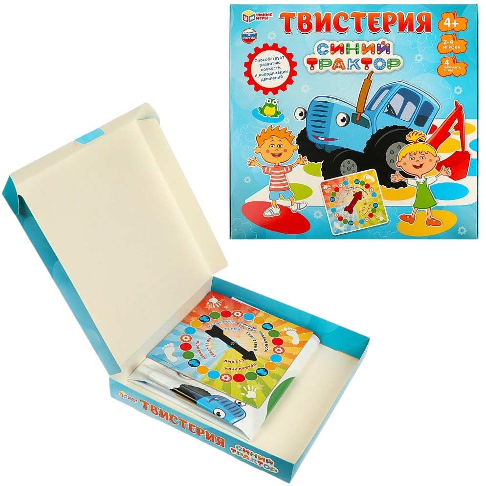 Твистерия. Синий трактор. 280х285х40 мм. Умные игры в кор.10шт 4680107940940