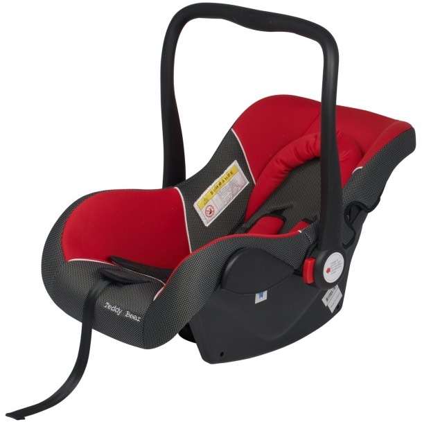 BABY CAR SEAT HB801 с подушкой вкладышем (группа 0+ от 0-13 кг.) ПР (RED + BLACK DOT) HB801