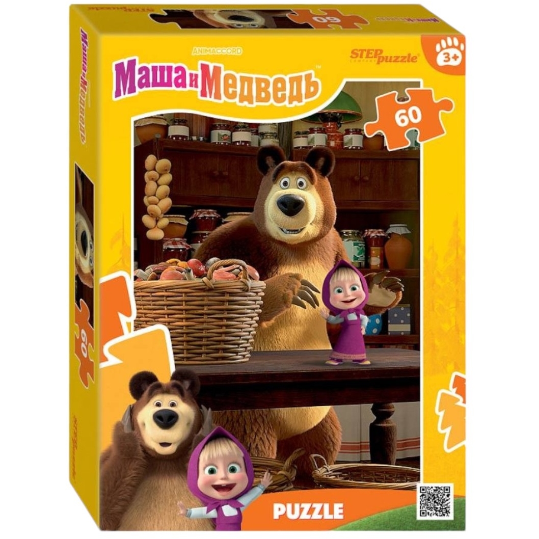 Мозаика "puzzle" 60 "Маша и Медведь. Лесные истории" (Анимаккорд) 81256