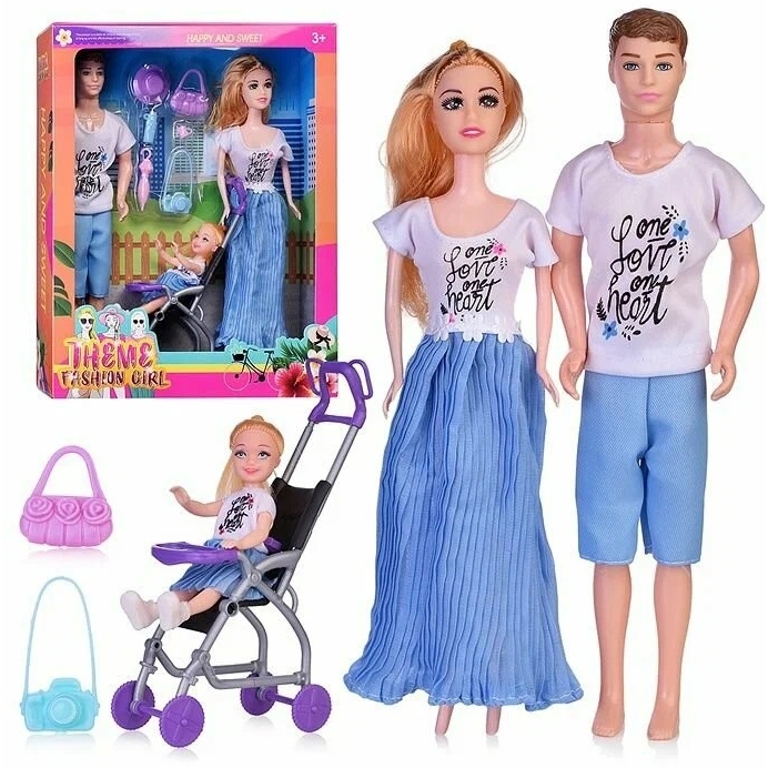 Набор кукол "The fashionable family" в коробке 
