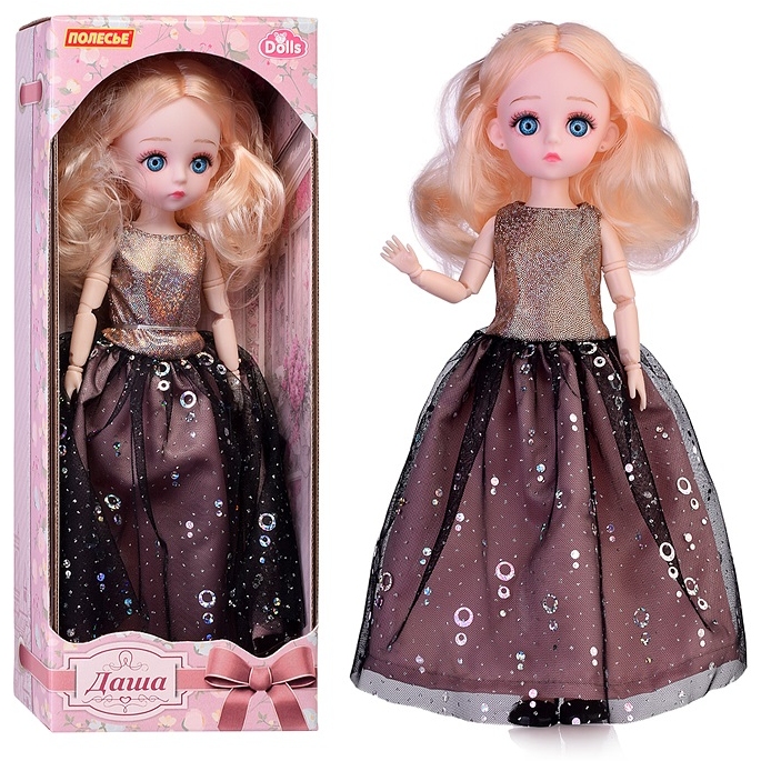 Кукла "Даша" (29 см) в вечернем платье (в коробке №1) 02802
