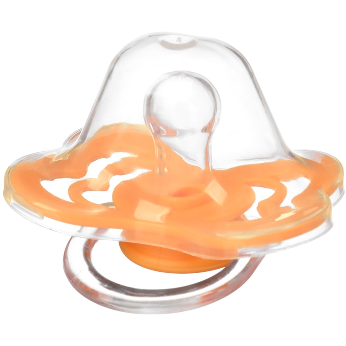 Соска - пустышка классическая, силикон, +0 мес., цвет оранжевый 9887465